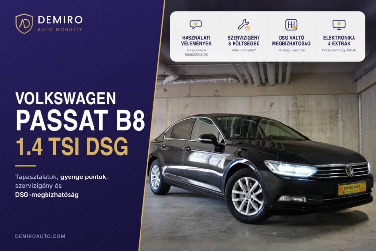 Volkswagen Passat B8 1.4 TSI DSG tapasztalatok és megbízhatóság