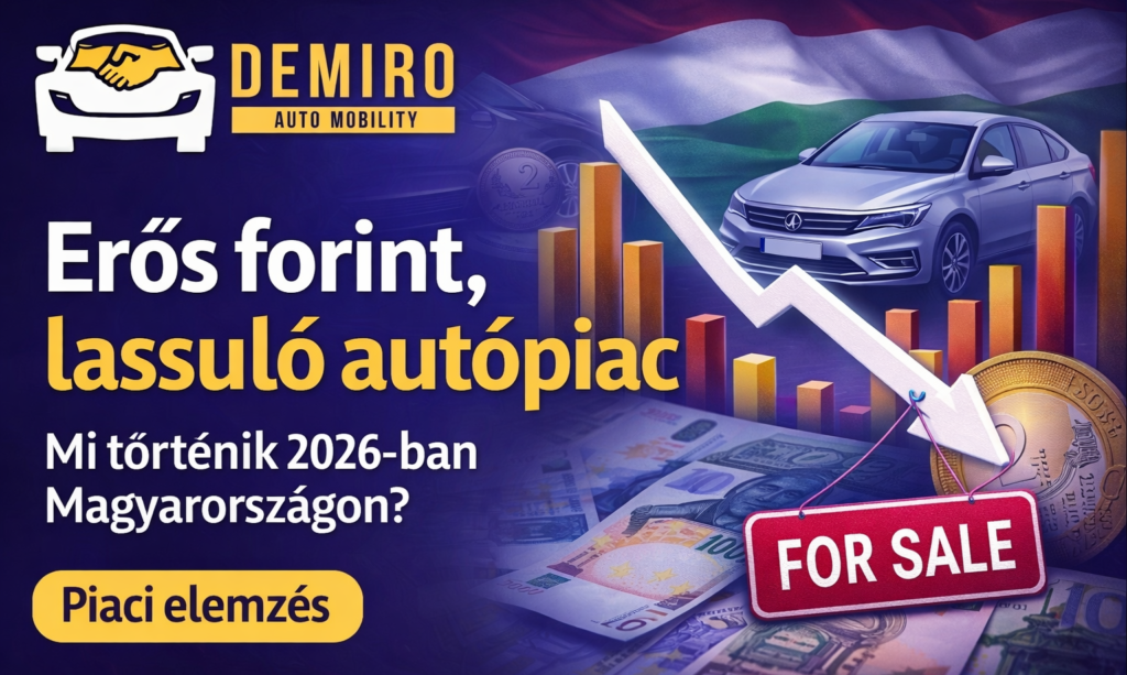 Erős forint, Otthon Start hitel és lassuló autópiac – Mélyreható elemzés a magyar autópiacról (2026)