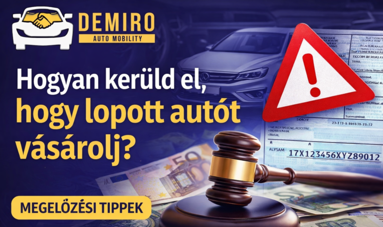 Hogyan kerüld el, hogy lopott autót vásárolj?